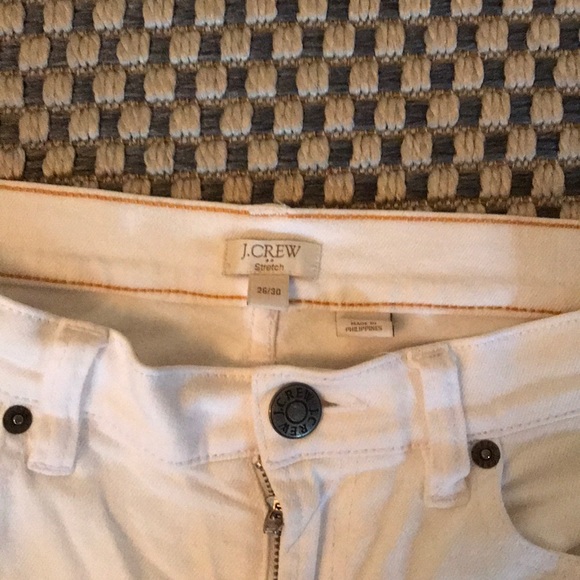 J Crew Straight White Jeans size 26 length 30 - Picture 2 of 2